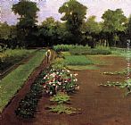 James Carroll Beckwith New Hamburg Garden painting